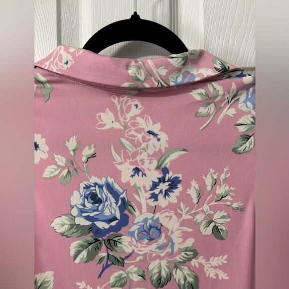 Laura Ashley Golf & Tennis Floral Pink Women's Dress Medium Sleeveless Gorpcore - Picture 8 of 10